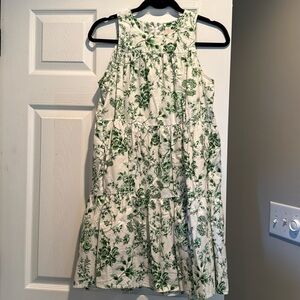 Gal Meets Glam Green Floral Mini Dress